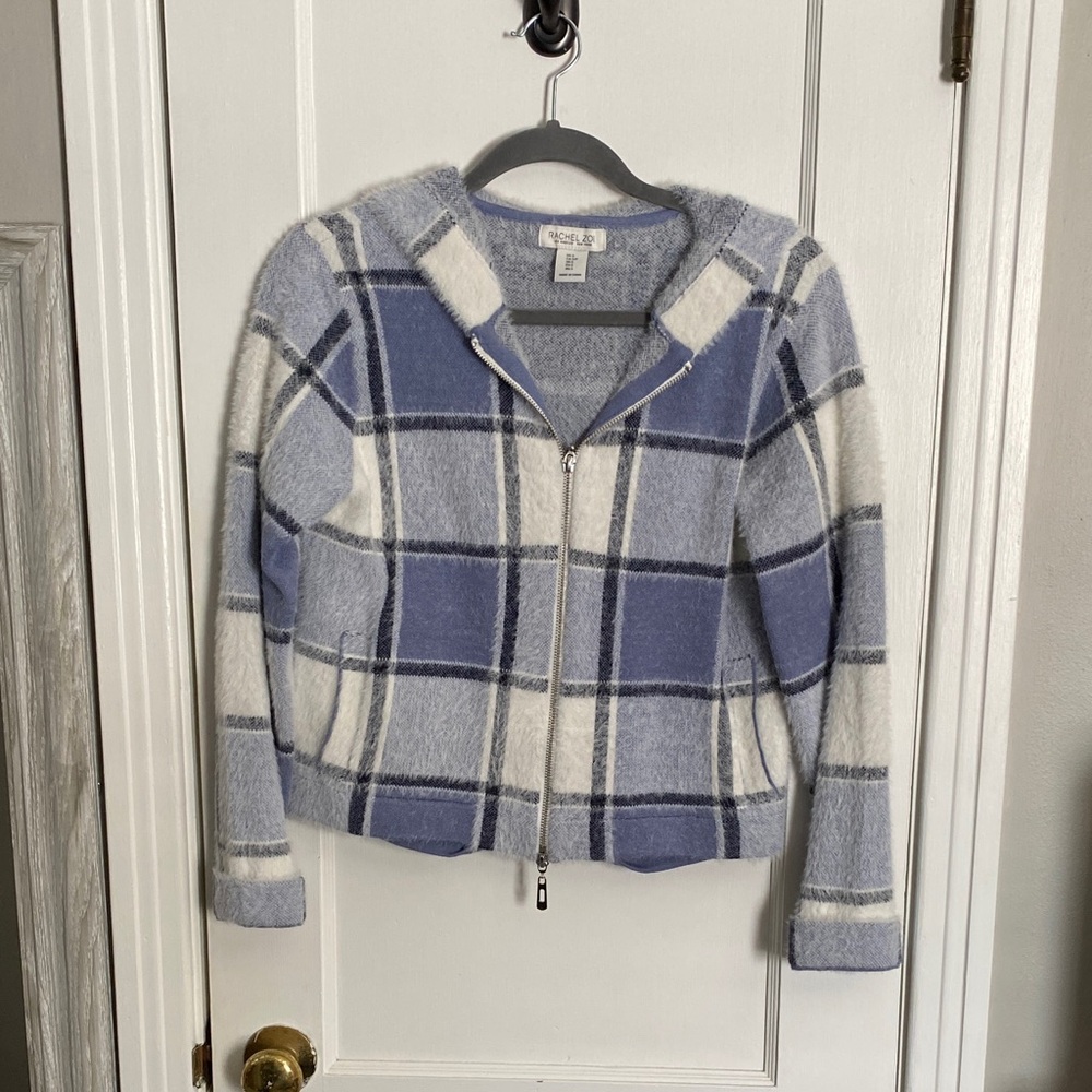 Rachel Zoe Textured Knit in Blue and White
